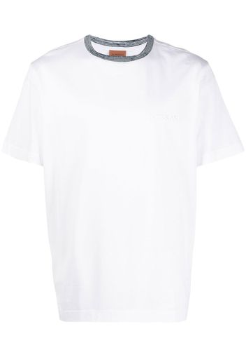 Missoni T-shirt con scollo a contrasto - Bianco