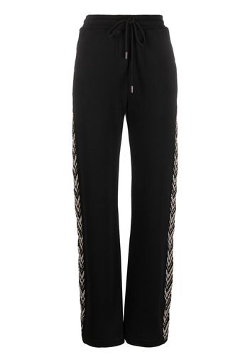 Missoni zigzag-stripe cotton trousers - Nero