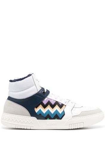 Missoni zigzag hi-top sneakers - Bianco