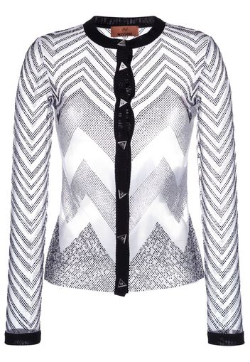 Missoni Zigzag-pattern sheer jacket - Nero