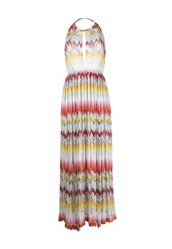 Missoni zigzag-woven long dress - Giallo