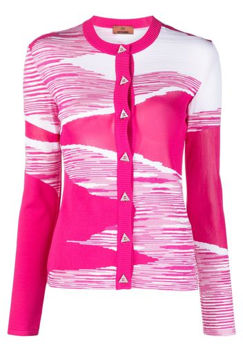 Missoni semi-sheer details button-up cardigan - Rosa