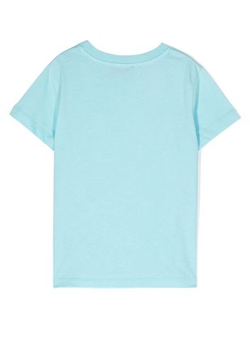 Missoni Kids logo-print short-sleeved T-shirt - Blu