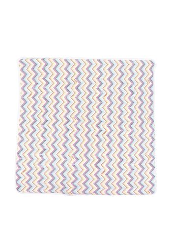 Missoni Kids zigzag-print blanket - Bianco