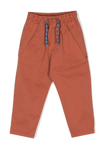 Missoni Kids drawstring-waistband trousers - Marrone