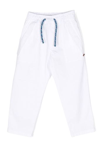 Missoni Kids drawstring-waistband trousers - Bianco