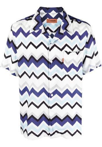 Missoni chevron-striped shirt - Bianco