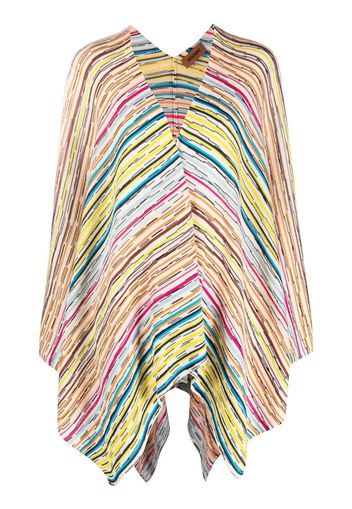 Missoni striped asymmetric cape - Toni neutri