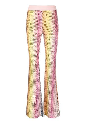 Missoni flared knit trousers - Rosa