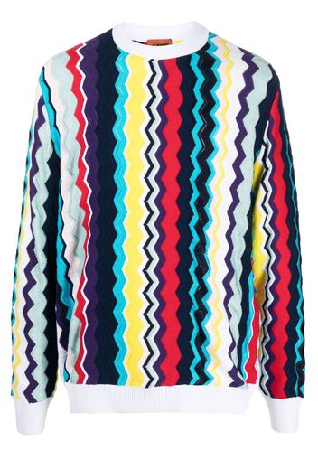 Missoni zig-zag knitted jumper - Bianco