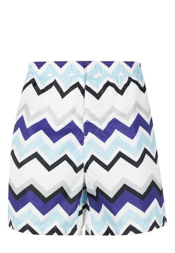 Missoni zigzag-print swim shorts - Bianco