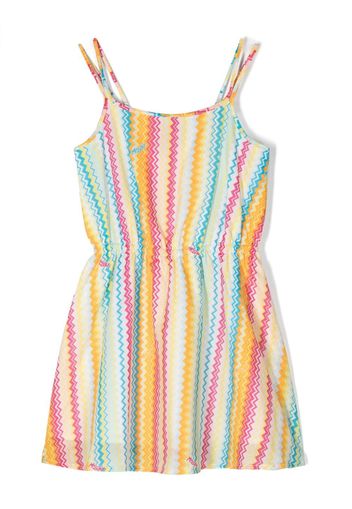 Missoni Kids stripe-pattern dress - Giallo