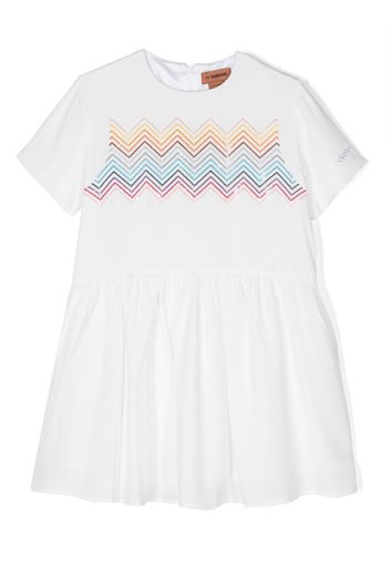 Missoni Kids Abito a maniche corte - Bianco