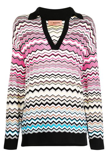 Missoni zigzag woven jumper - Multicolore