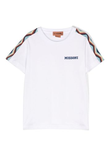 Missoni Kids zig-zag detailing T-shirt - Bianco