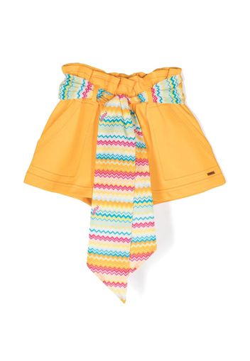 Missoni Kids draped casual shorts - Giallo