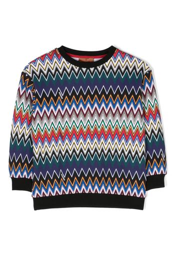 Missoni Kids zigzag-print cottonsweatshirt - Nero