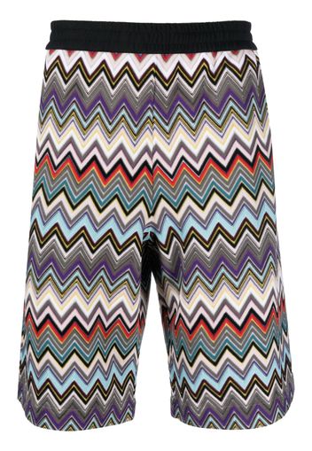 Missoni Shorts con motivo a zigzag - Nero