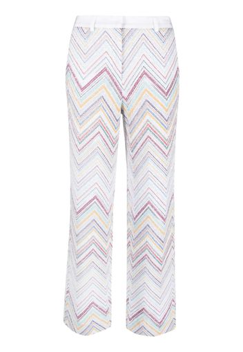 Missoni zigzag pattern tailored trousers - Bianco