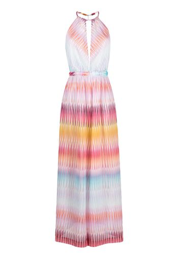 Missoni zigzag-print wide-leg jumpsuit - Blu