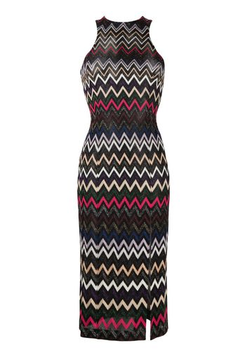 Missoni Abito midi con motivo zigzag - Nero