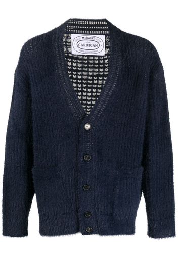 Missoni V-neck knitted cardigan - Blu