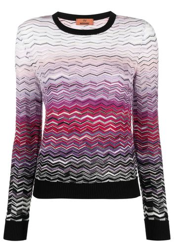 Missoni Maglione girocollo a zigzag - Bianco