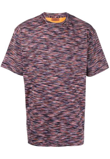 Missoni striped short-sleeve cotton T-shirt - Blu