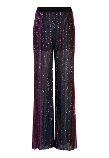 Missoni sequin-embellished wide-leg trousers - Nero