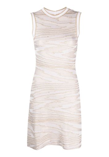 Missoni sleeveless zigzag-pattern mini dress - Toni neutri