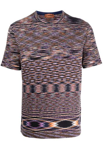 Missoni T-shirt a righe - Blu