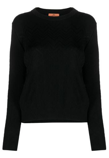 Missoni long-sleeve wool-blend jumper - Nero