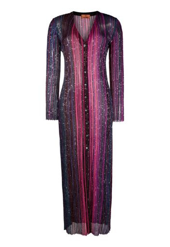 Missoni sequin-embellished striped maxi dress - Viola