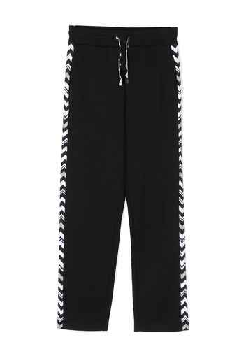 Missoni Kids zig-zag print cotton-fleece track pants - Nero