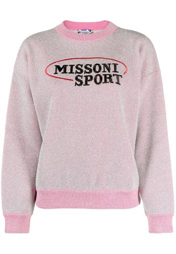 Missoni logo-embroidered sweatshirt - Rosa