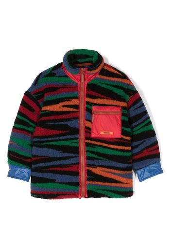 Missoni Kids abstract-print zipper coat - Nero