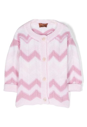 Missoni Kids zigzag wool top - Rosa