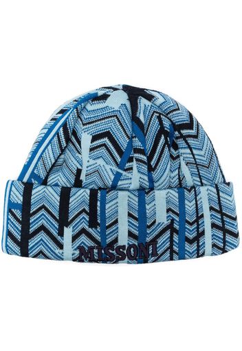 Missoni Berretto con ricamo - Blu