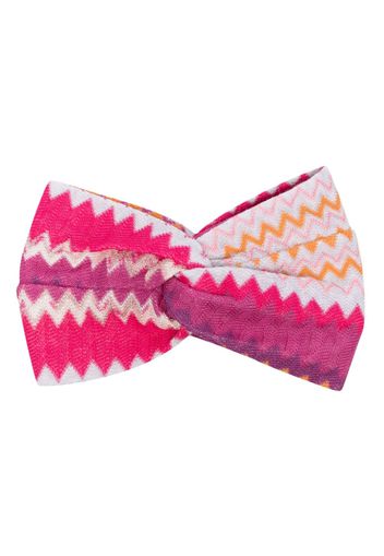 Missoni Cerchietto con motivo chevron - Rosa