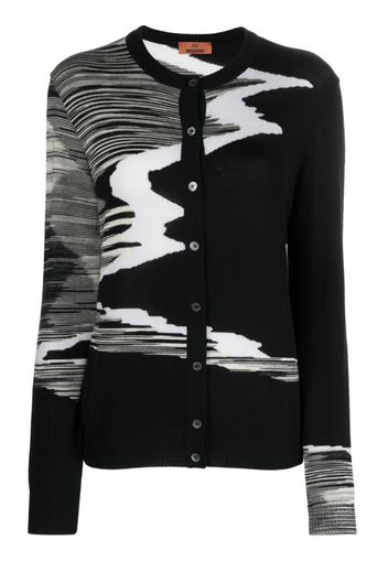 Missoni intarsia-knit wool cardigan - Nero