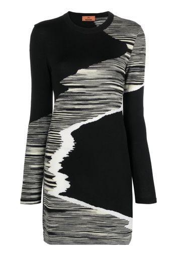 Missoni abstract-pattern wool minidress - Nero