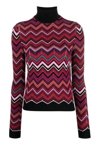 Missoni zigzag crochet-knit jumper - Rosso