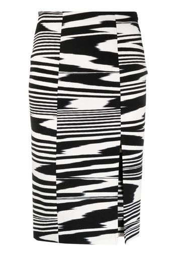 Missoni Stretch abstract-pattern midi skirt - Nero