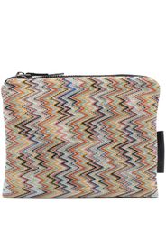 Missoni zig-zag woven make-up bag - Toni neutri