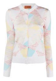 Missoni patterned intarsia-knit cardigan - Bianco