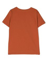 Missoni Kids debossed-logo cotton T-shirt - Marrone