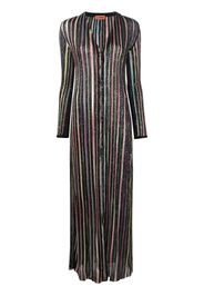 Missoni striped V-neck button-up dress - Nero