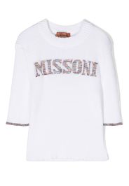 Missoni Kids Maglione con stampa - Bianco