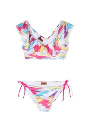 Missoni Kids graphic-print bikini set - Bianco