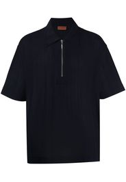Missoni half-zip chevron polo shirt - Blu